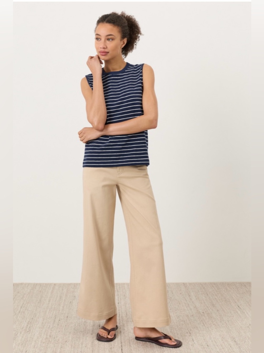 Pact Twill wide leg pant size XS